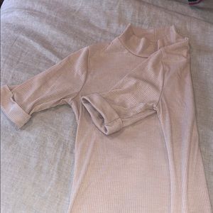 Cream short sleeve shirt